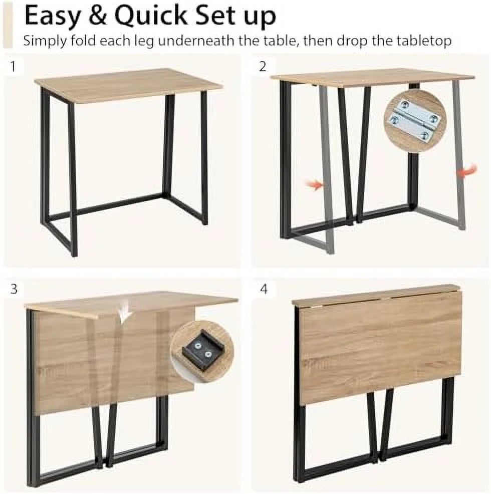 Folding Computer Desk Drop Leaf Laptop Desk G321