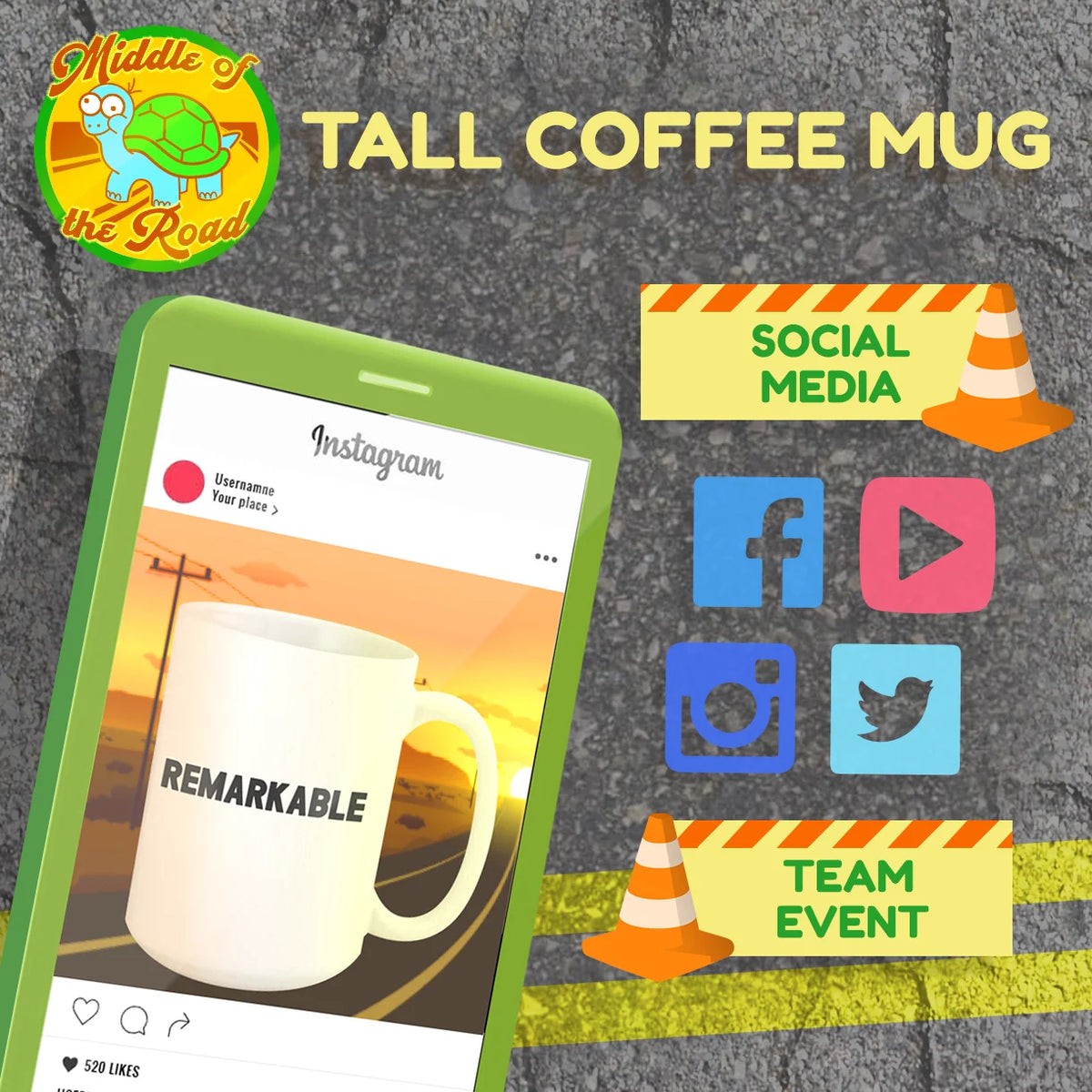 White Ceramic 15oz Mug Y905