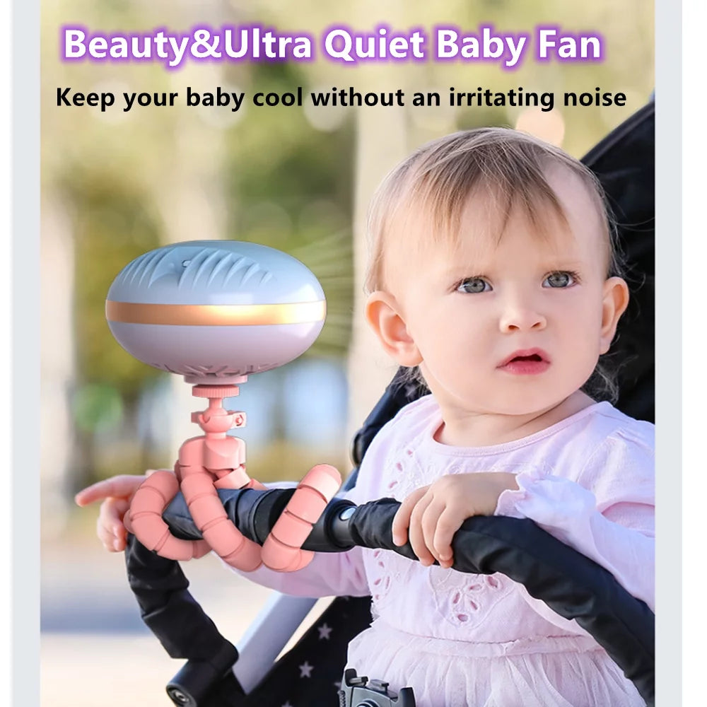 Portable USB Clip on Fan with Flexible Tripod O9784