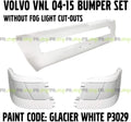 White Bumper Set Corner Left Right Center 3PCS Y77495