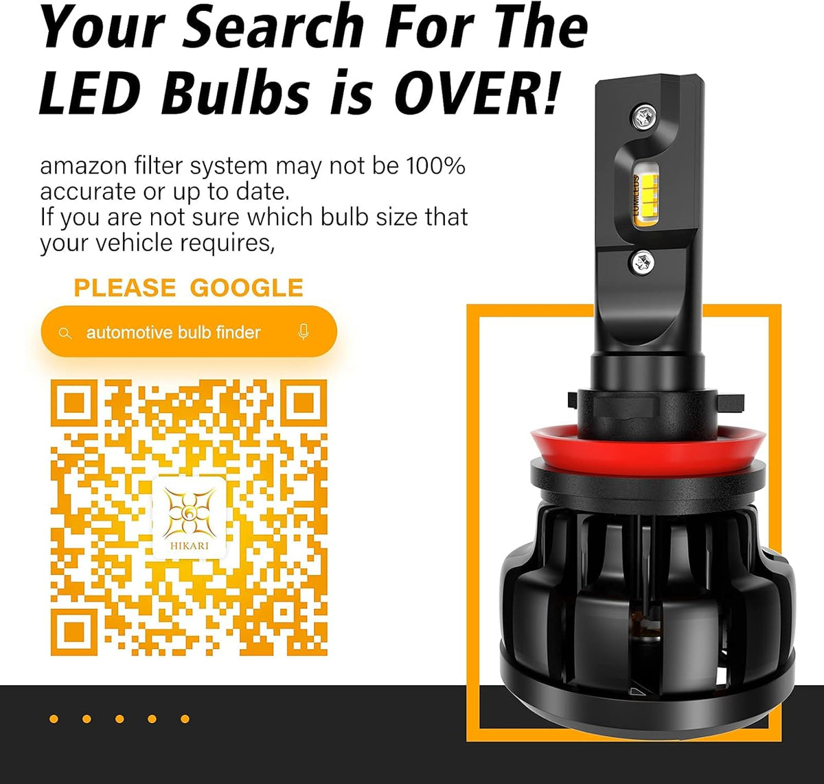 6000K White LED Bulbs R57977