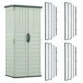 Vertical Storage Shed with Wire Shelf Rack 4 Pack C847710