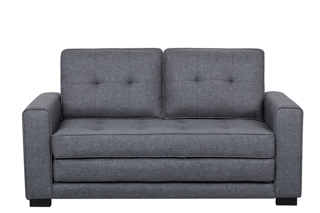 Dark Gray Convertible Sleeper Loveseat G52987
