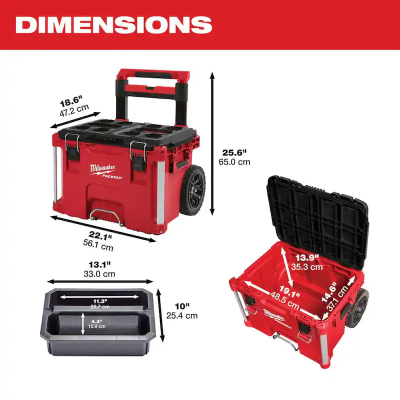 22 in. Rolling Tool Box and 19 in. Tool Tray Y837
