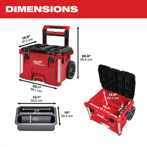 22 in. Rolling Tool Box and 19 in. Tool Tray Y837