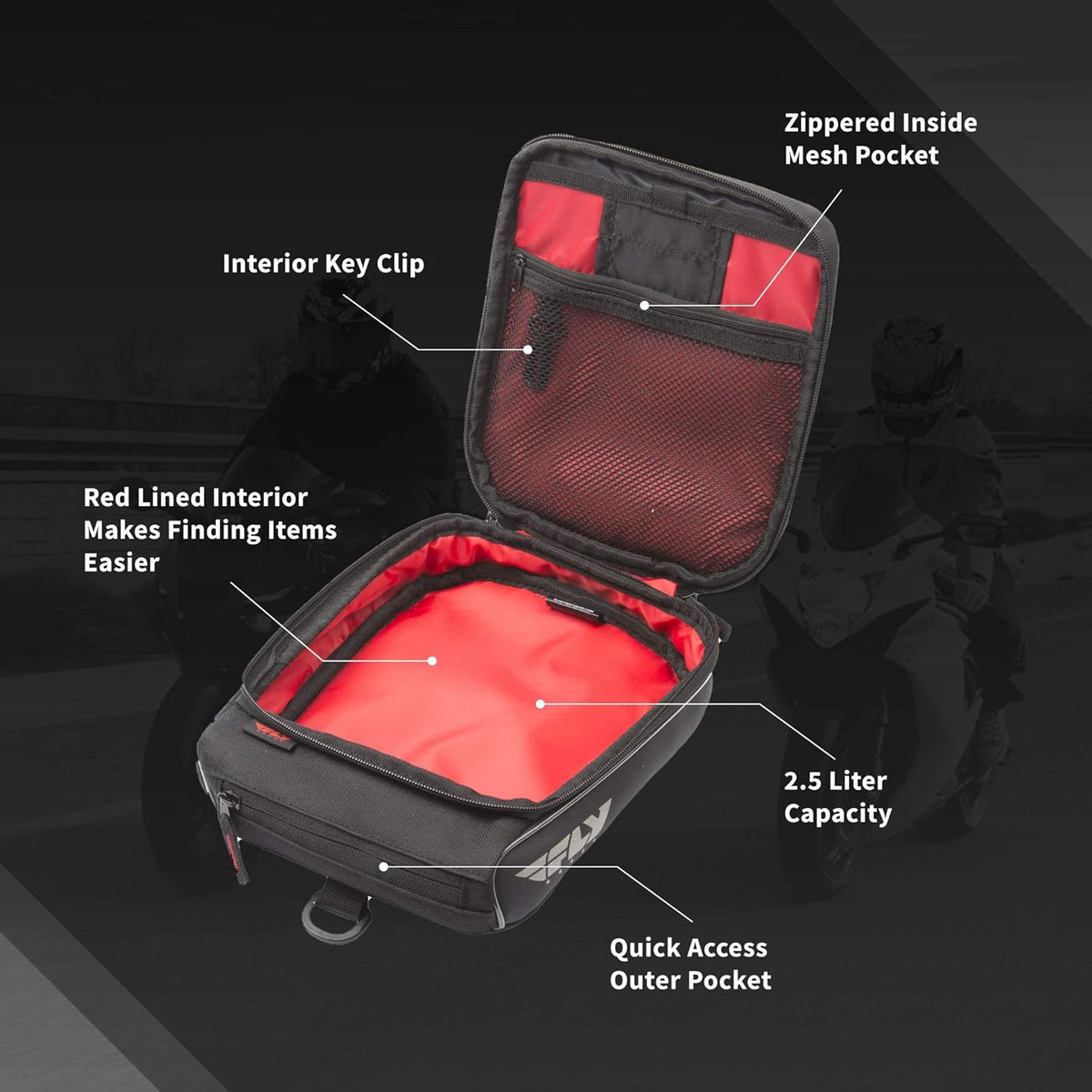 2.5-Liter Motorcycle Tank Bag Q659