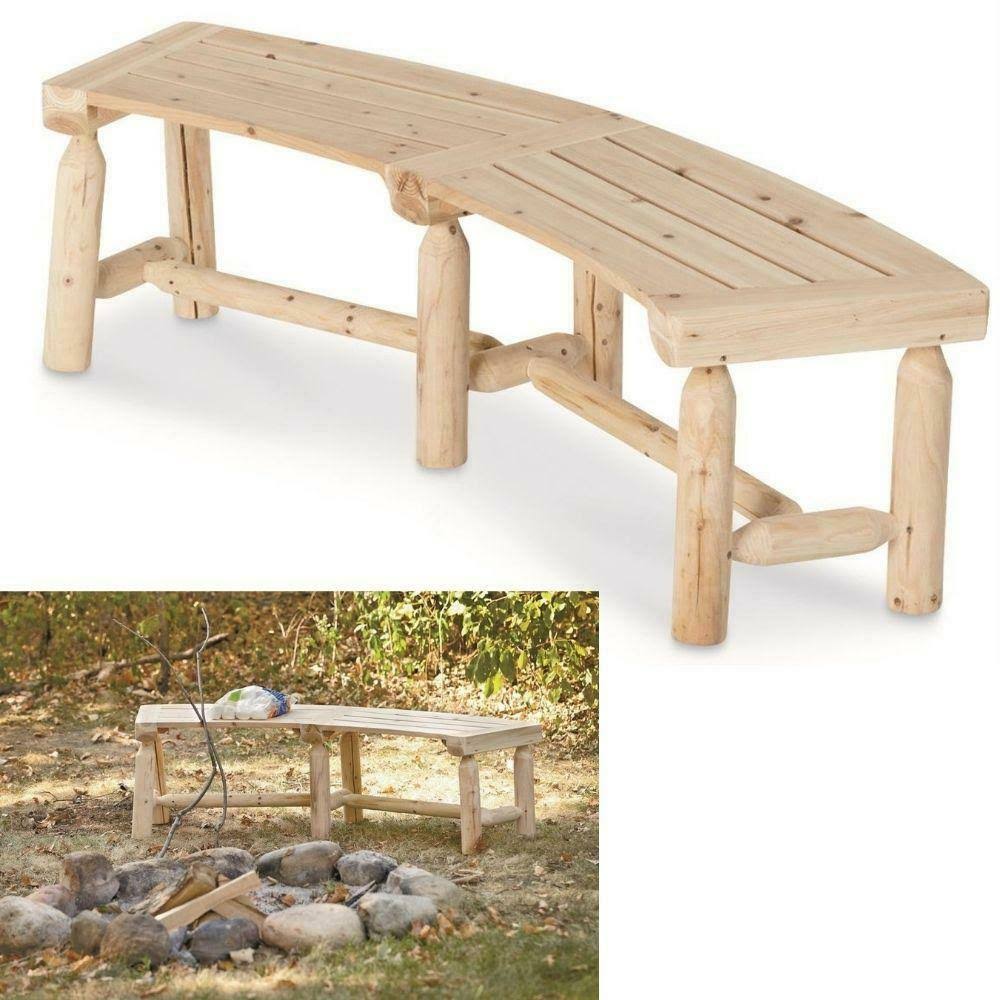 Log Fire Pit Bench U884