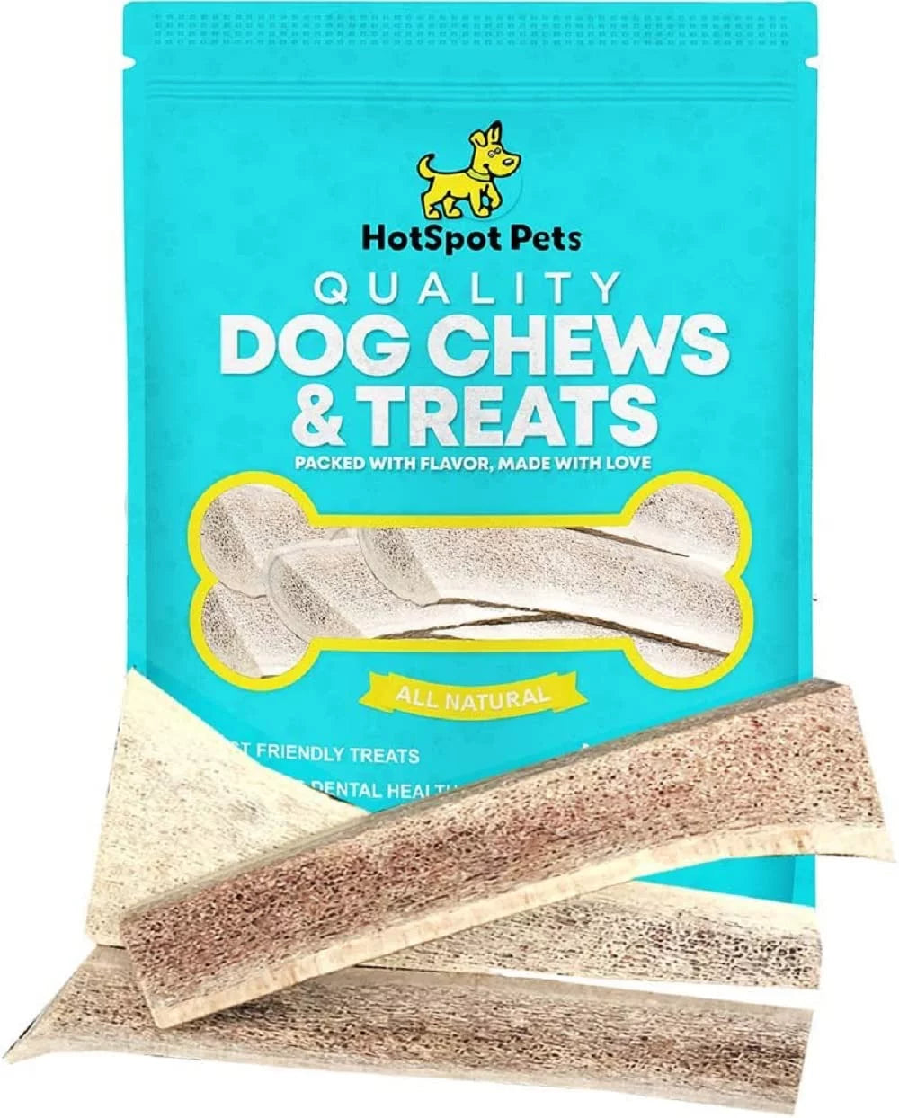 Small Split Elk Antler Dog Chews 3 Pack G5260