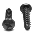 #6-20 x 3/4 Phillips Pan Head Sheet Metal Screw Black Zinc Plated V518091