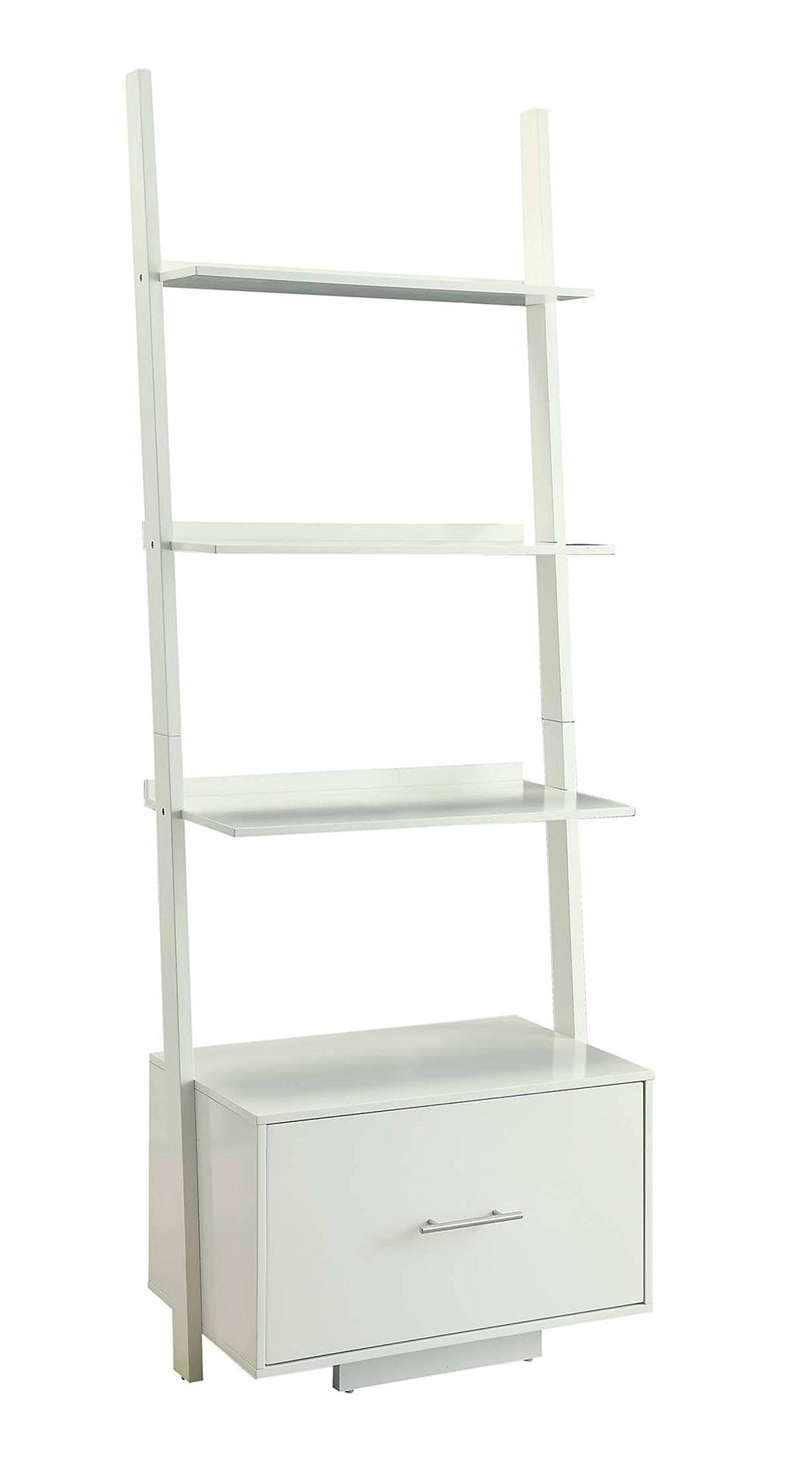 Ladder Bookcase with File Drawer B60196