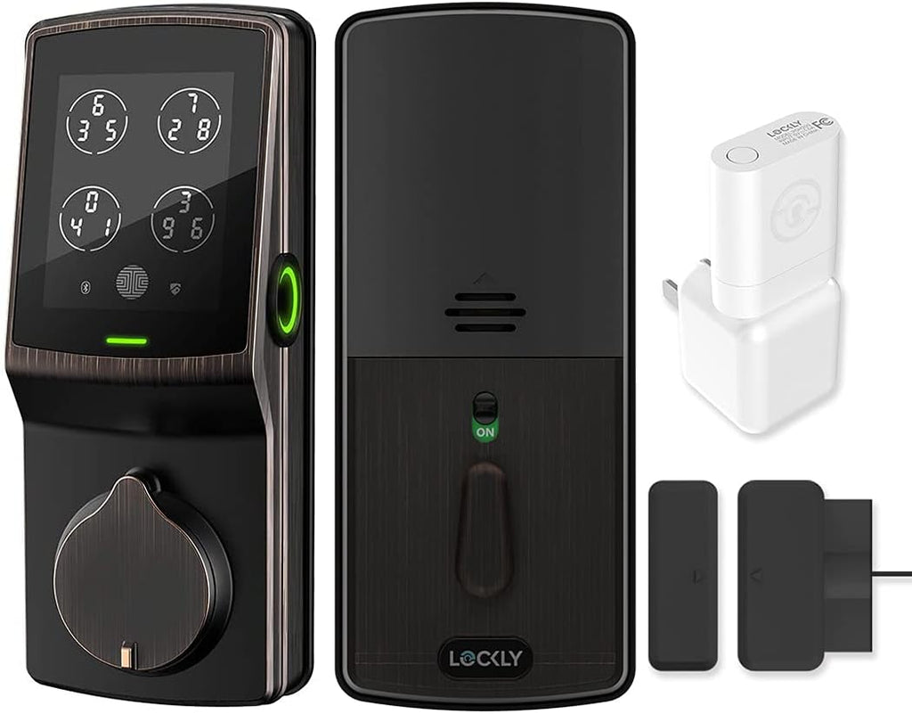 Wi-Fi Smart Lock with Fingerprint Keypad, Venetian Bronze B70608