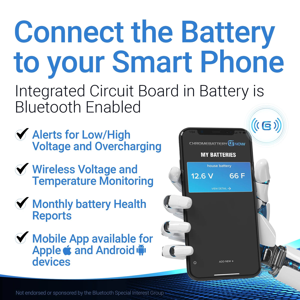 AGM Battery for Snowmobile N416