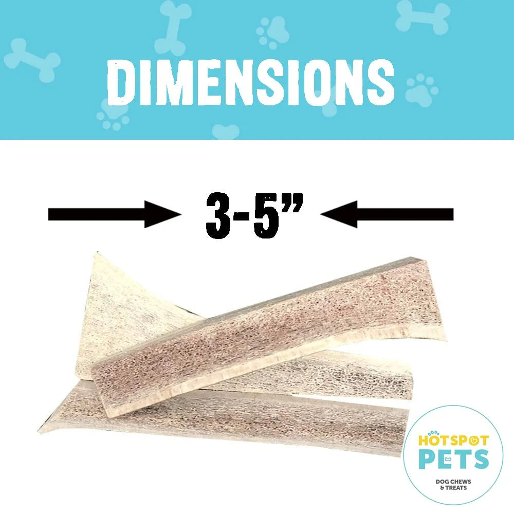 Small Split Elk Antler Dog Chews 3 Pack G5260
