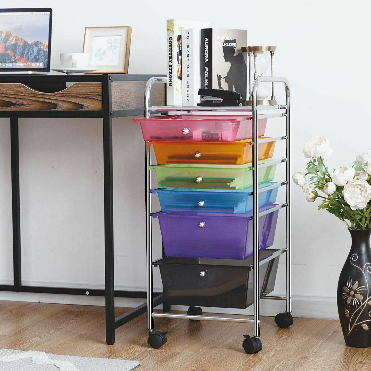 6 Drawers Rolling Storage Cart U94256