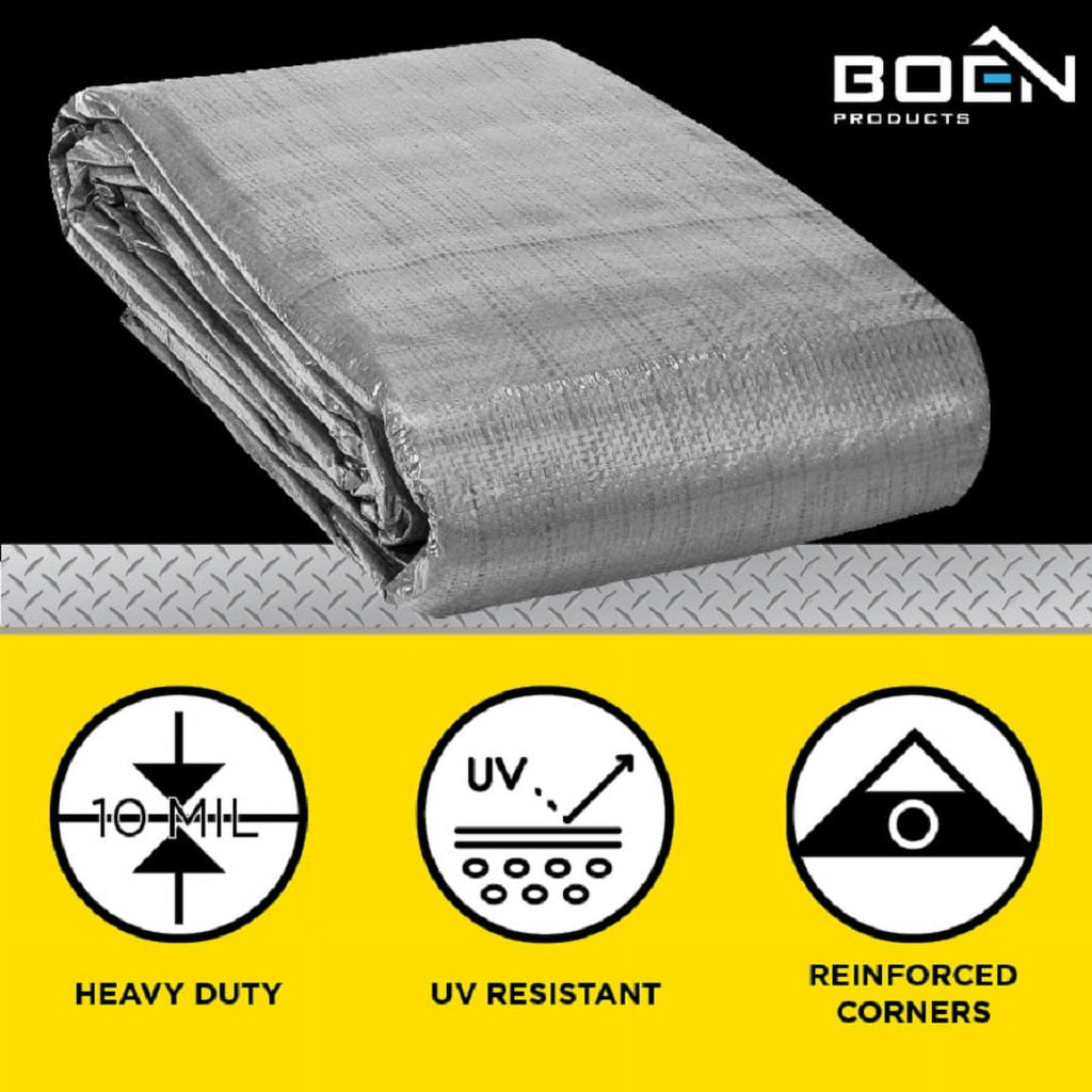 9 x 12 Silver/Black Tarp K129080