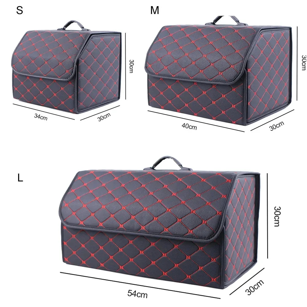 Leather Folding Car Trunk Organizer D35807