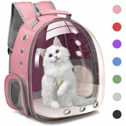Cat Backpack Carrier Bubble Bag Small Dog Backpack Carrier V372986