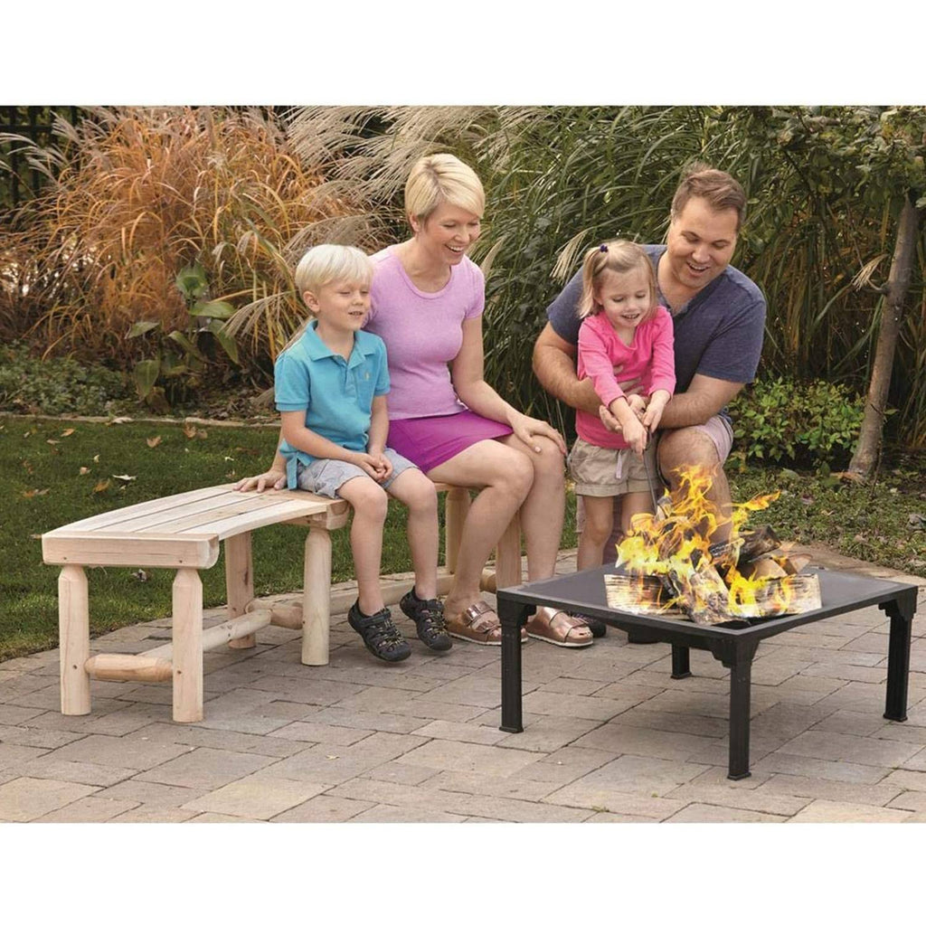 Log Fire Pit Bench U884