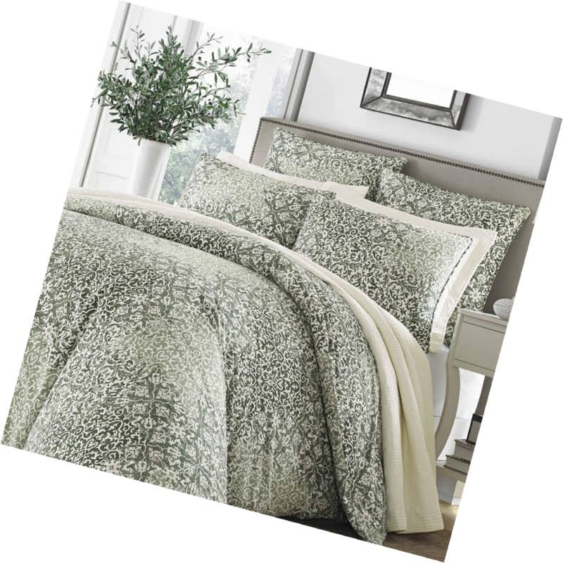 Green King Duvet Cover Set W8082