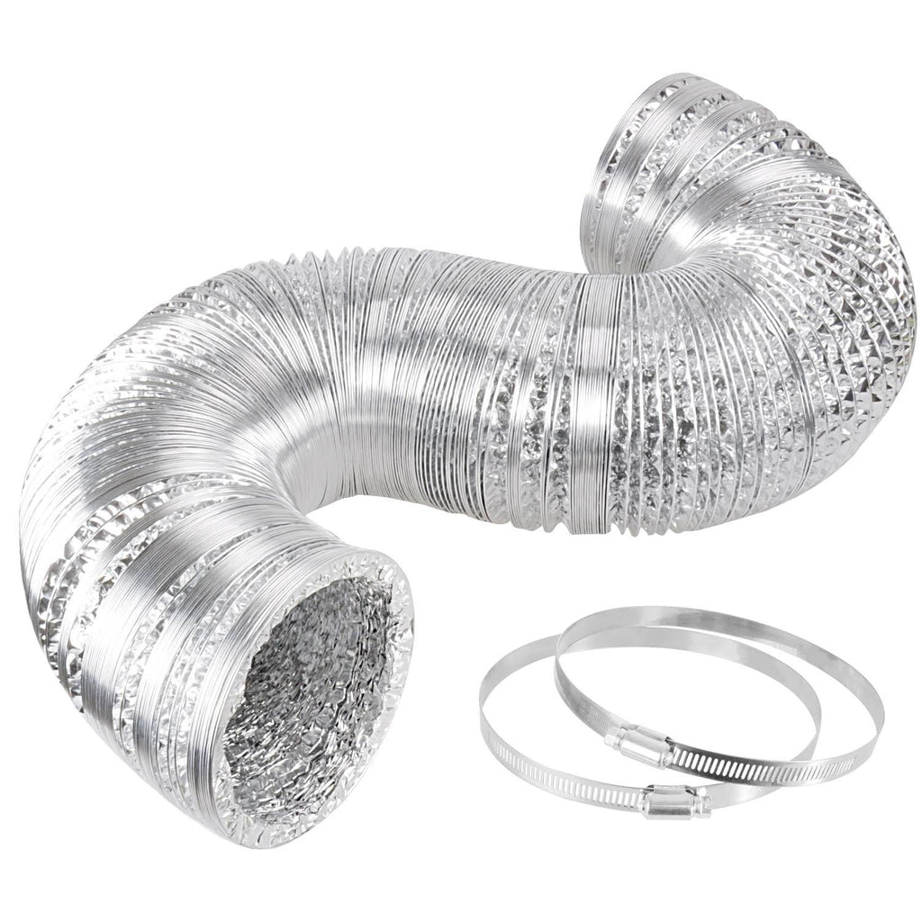 8 inch 750 CFM Inline Fan with Carbon Filter and Ducting D1126