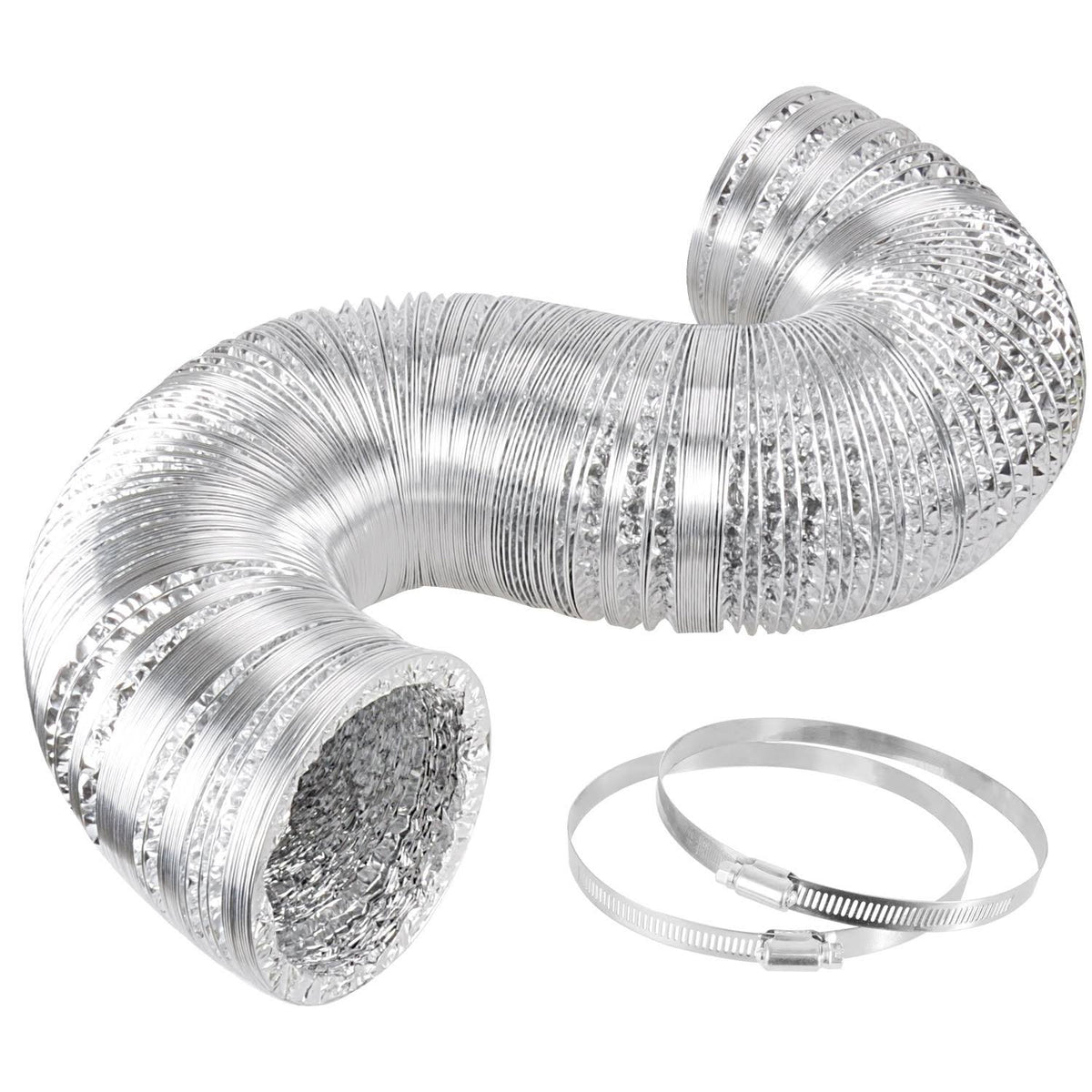 8 inch 750 CFM Inline Fan with Carbon Filter and Ducting D1126