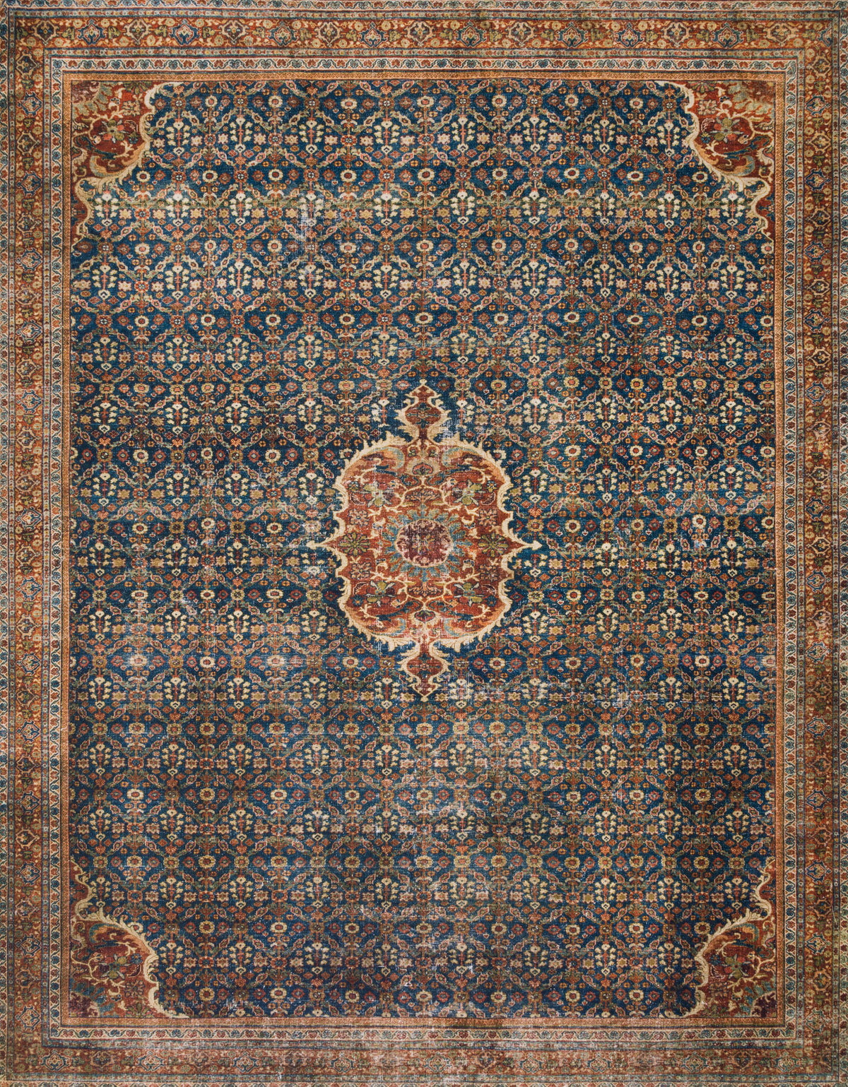 Cobalt Blue Spice Rug 2'6 x 9'6 C349845