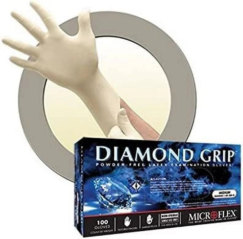 Latex Examination Glove Large White 100pcs 5 Pack V263