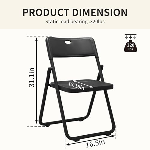 8 Pack Plastic Folding Chair with Ventilation Holes P818303