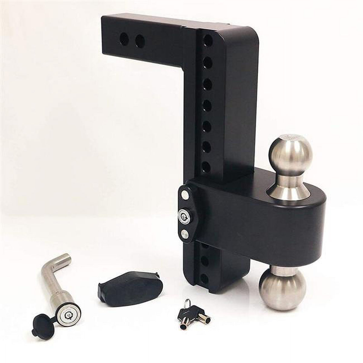 10 in. Drop Cerakoted Trailer Hitch with Stainless Steel Tow Balls for 2 in. Receiver S9878