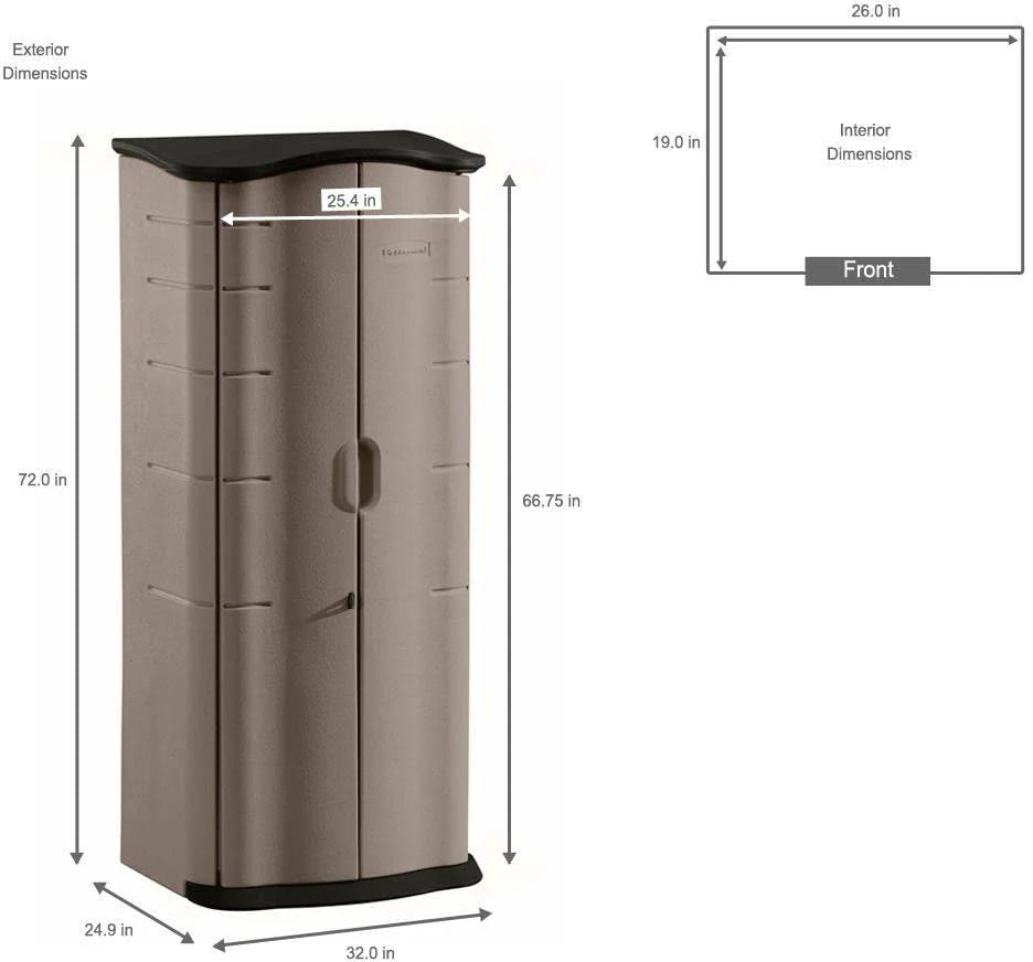 2 ft. x 2 ft. Vertical Storage Shed U943