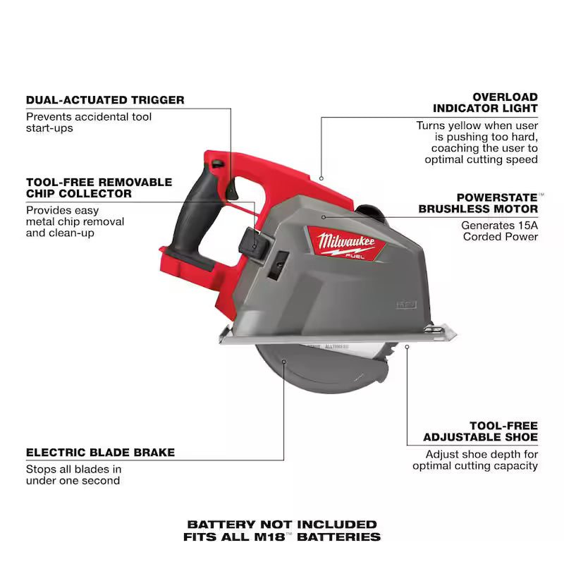 18V Cordless Metal Cutting Circular Saw with Battery X230