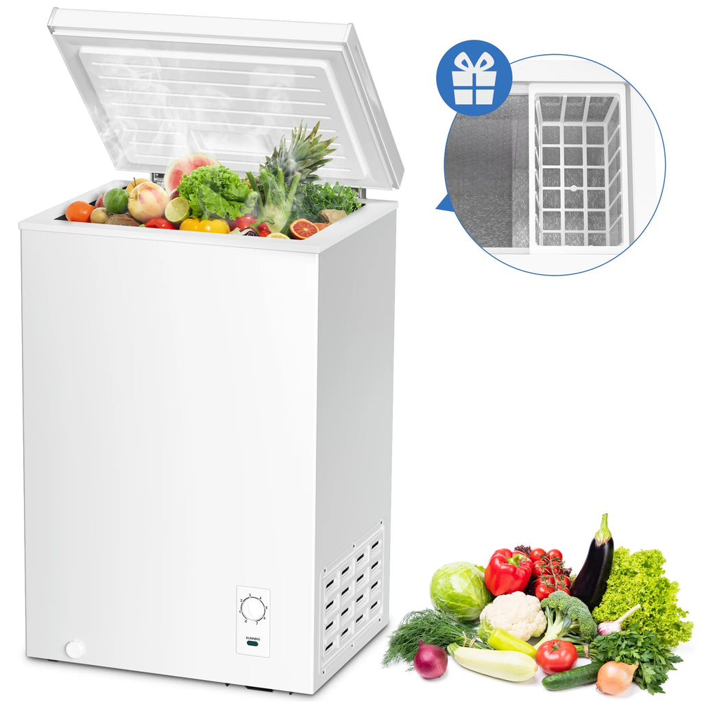 2.7 Cubic Feet White Compact Chest Freezer Z198550