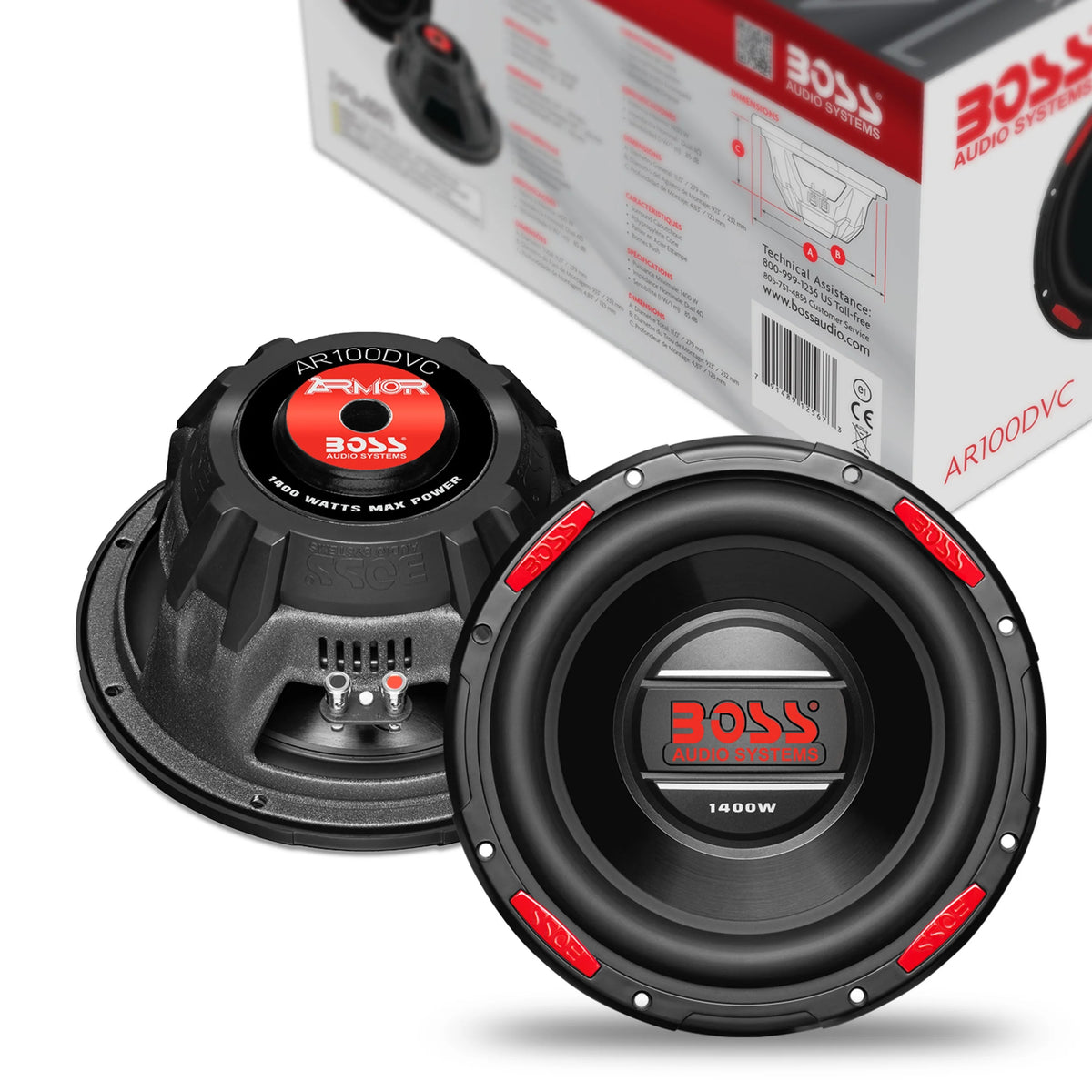 10 Inch Dual 4 Ohm Car Audio Subwoofer C33639