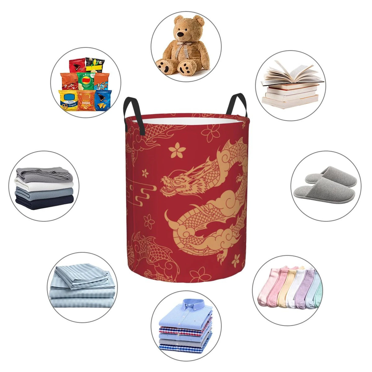 Waterproof Laundry Hamper with Handle I4432