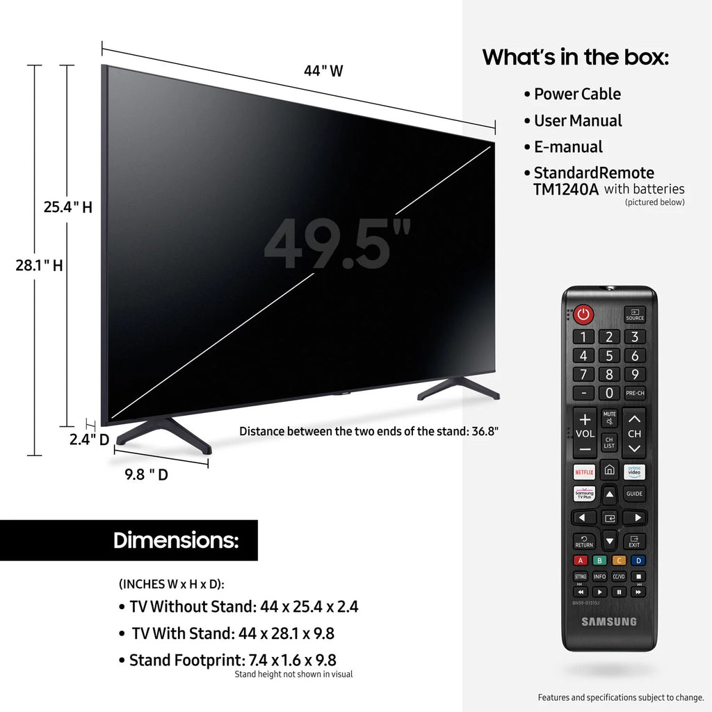 50" Class Crystal UHD 4K Smart TV J88334