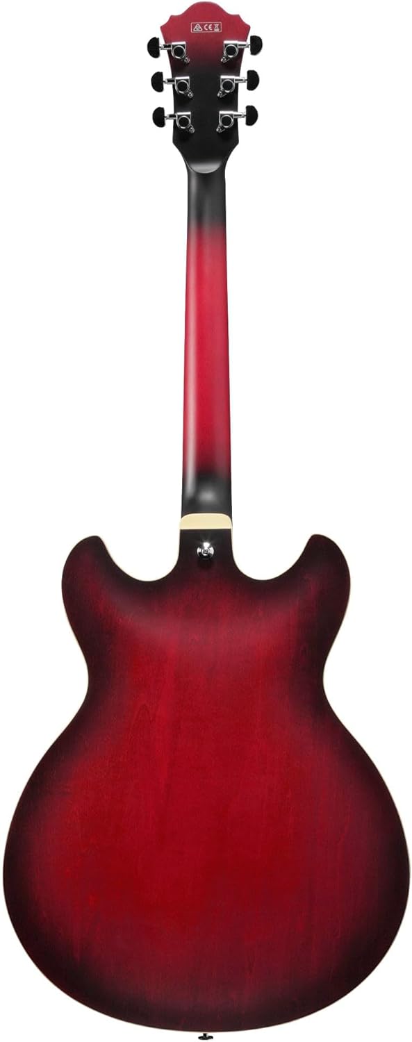 Sunburst Red Semi-Hollow Electric Guitar K4794