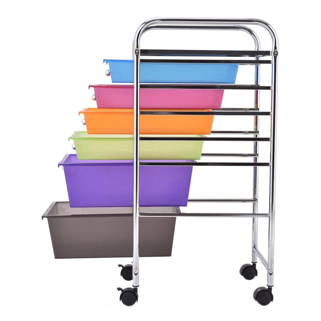 6 Drawers Rolling Storage Cart U94256