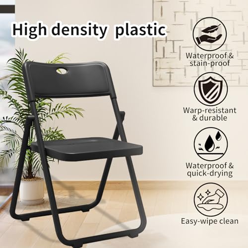 8 Pack Plastic Folding Chair with Ventilation Holes P818303