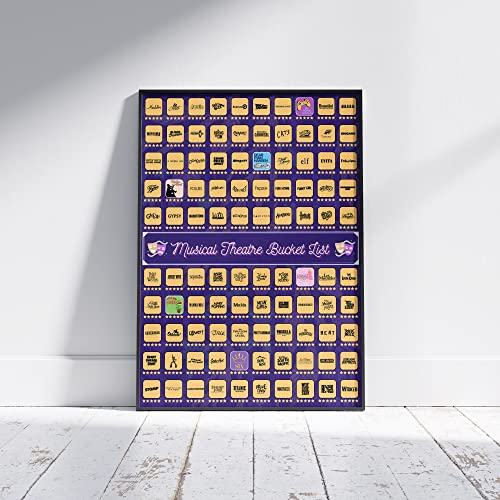 Musical Theater Scratch Off Poster 23"x17" G322