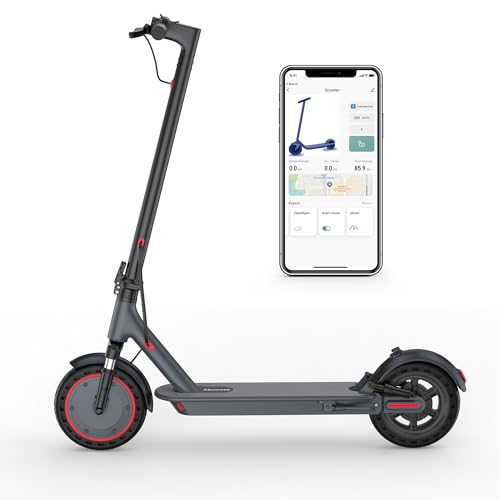Folding Electric Scooter with Solid Tires and Dual Suspension U642273