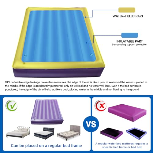 PVC Softside Water Bed with Smart Thermostats King W726581