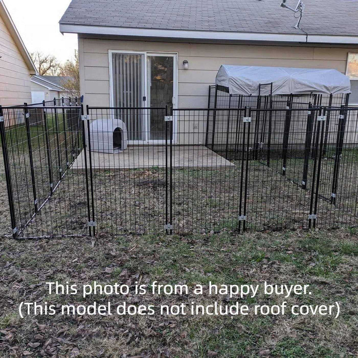 9 x 9 x 3.93 ft Modular Dog Exercise Fence W540929