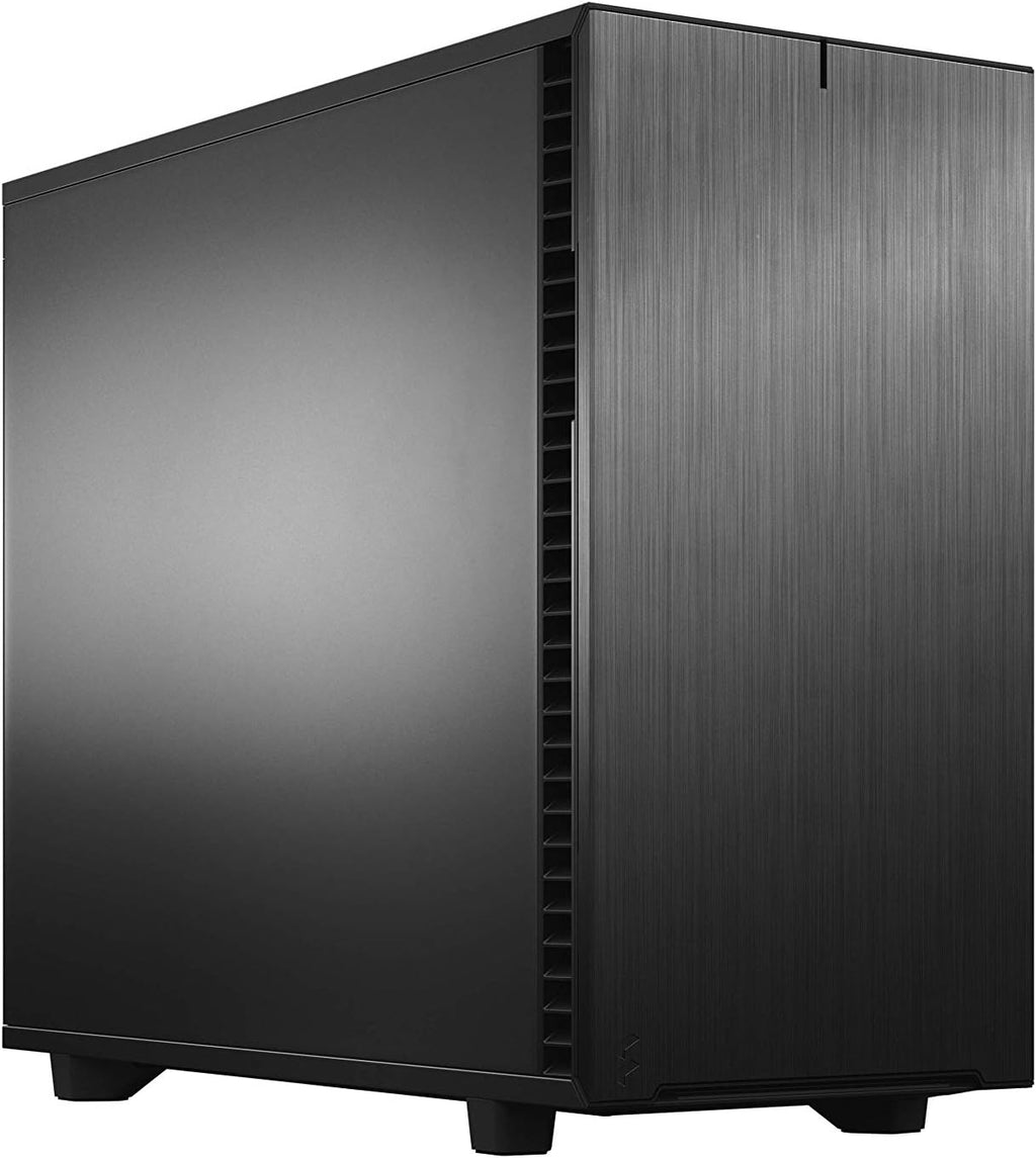 Black Brushed Aluminum/Steel Mid Tower Computer Case J448199