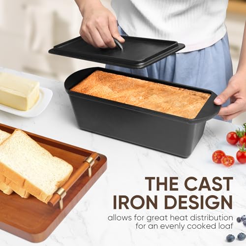 Cast Iron Nonstick Bread Pan with Lid 13x5 Inch R793