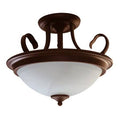 2-Light Semi Flush Mount T836