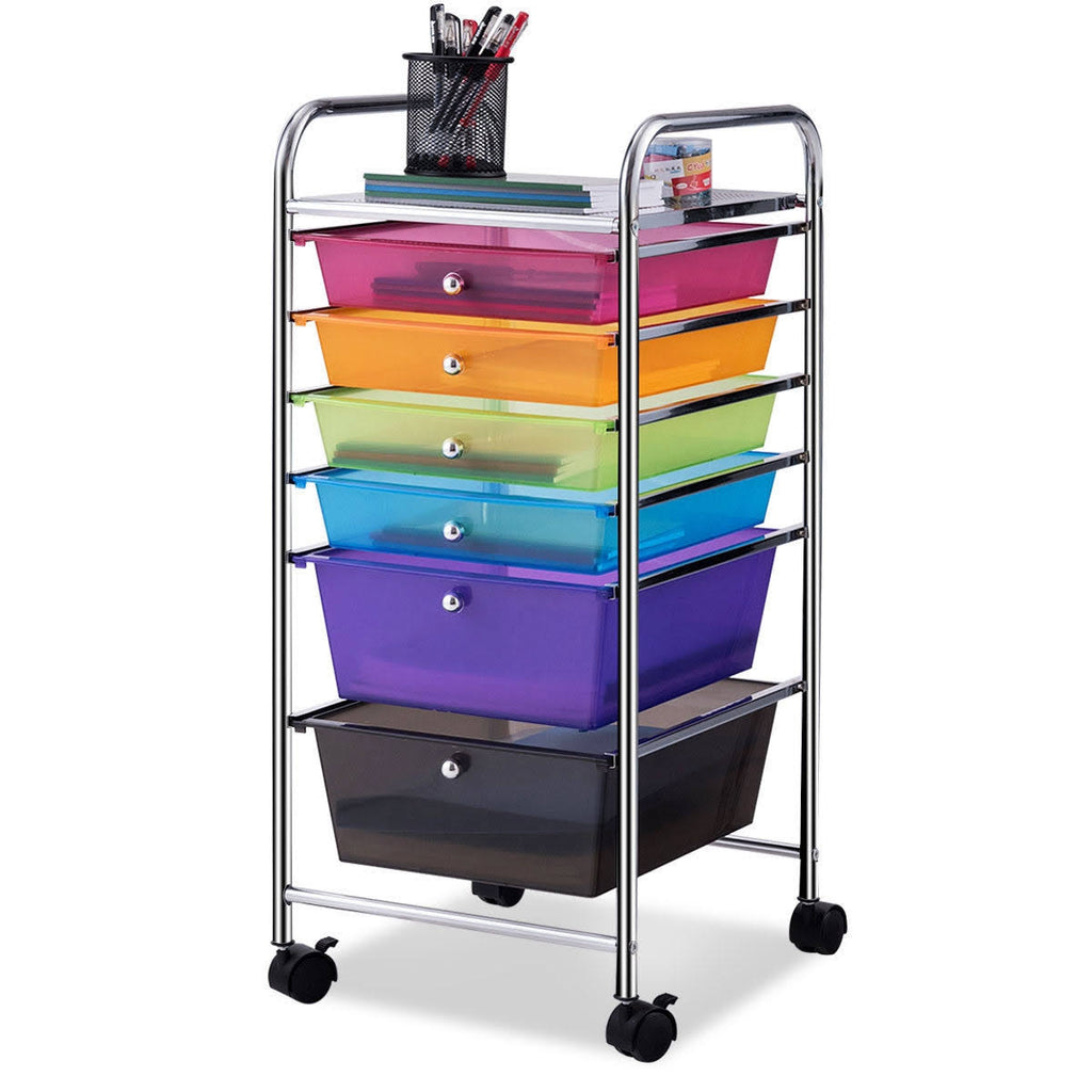 6 Drawers Rolling Storage Cart U94256