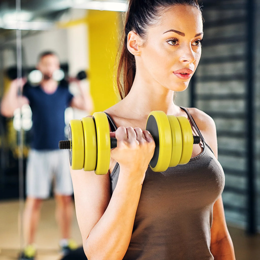 Adjustable 44 Pounds Non-Slip Neoprene Dumbbell Set F963
