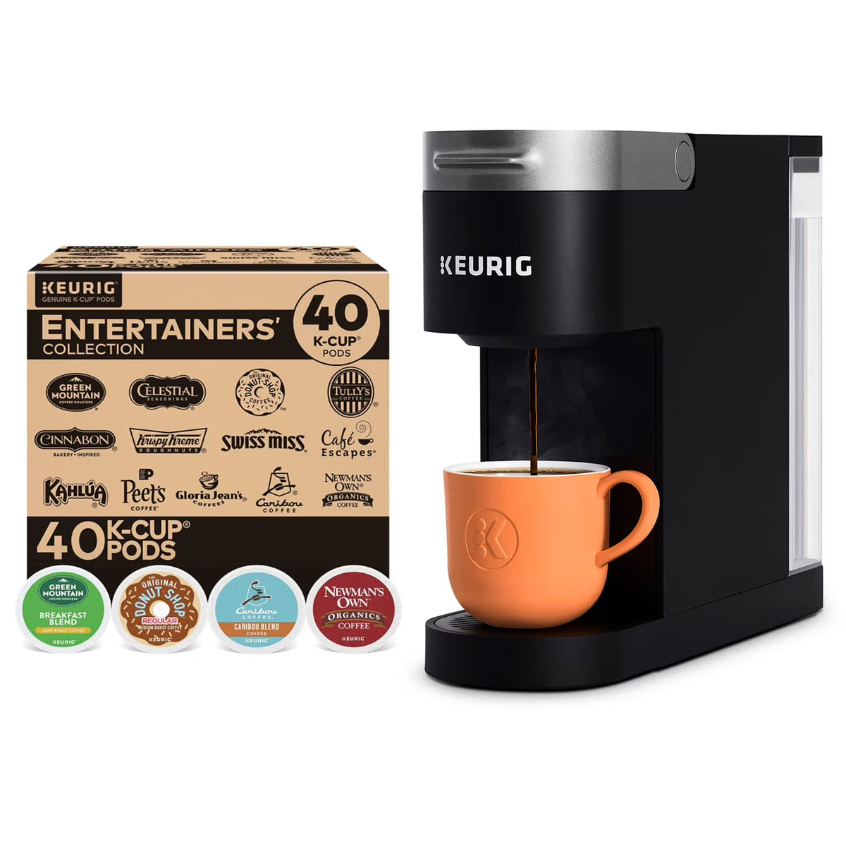 Single Serve Coffee Maker with 40 K-Cup Pods T230312