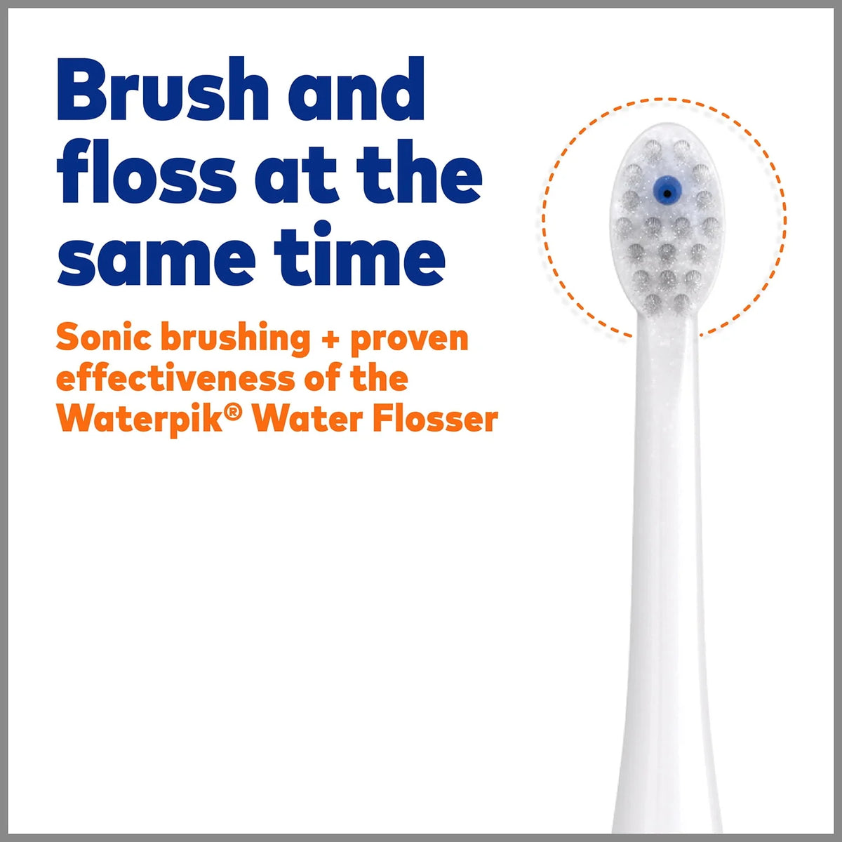 White Flossing Electric Toothbrush Set A45454