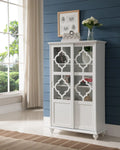 White Wood China Display Cabinet V754411